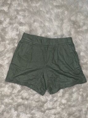 a new day Olive Green High-Rise Bermuda Shorts